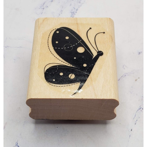 Stampin' Up! Garden Whimsy Celestial Butterfly Sideview Mounted Rubber Stamp - Picture 1 of 7